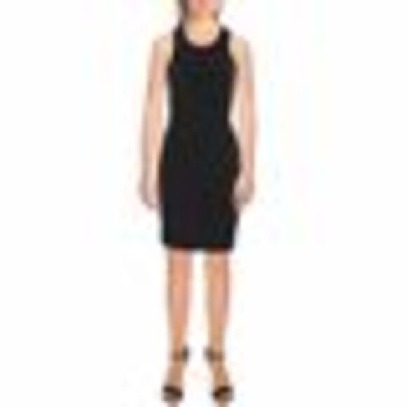Almost Famous Bodycon Cutout Ruched Little Black Dress In Black - XL - Picture 3 of 3